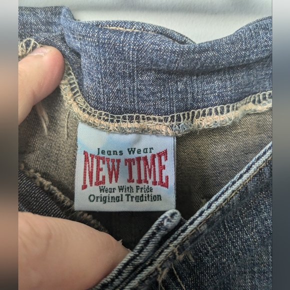 Y2K 2000' Flare Jeans Size 24 High Waist Brand New Time  Stretch Material - Picture 5 of 13